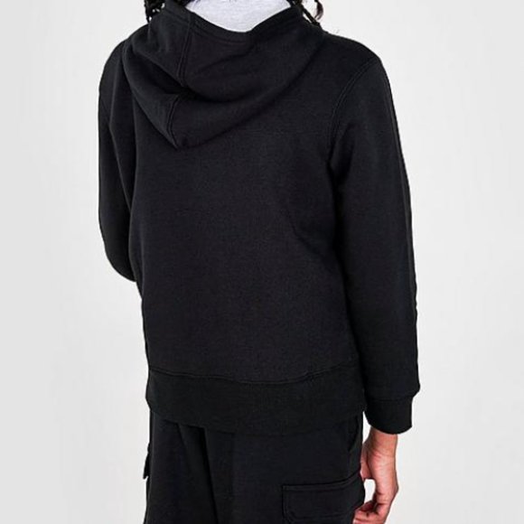 Champion Hoodie Youth Big Boys Small Fleece Script Logo Long Sleeve Black - Picture 2 of 6